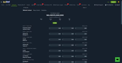 betika mega jackpot prediction - 17 games